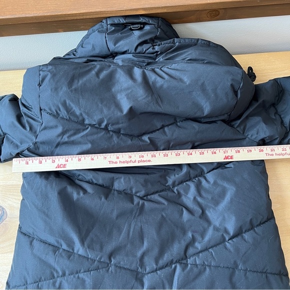 MARIKOO LONG PUFFER COAT S HOOD WARM ALL WEATHER CHIC BELOW KNEE FAUX FUR COMFY - Picture 6 of 12